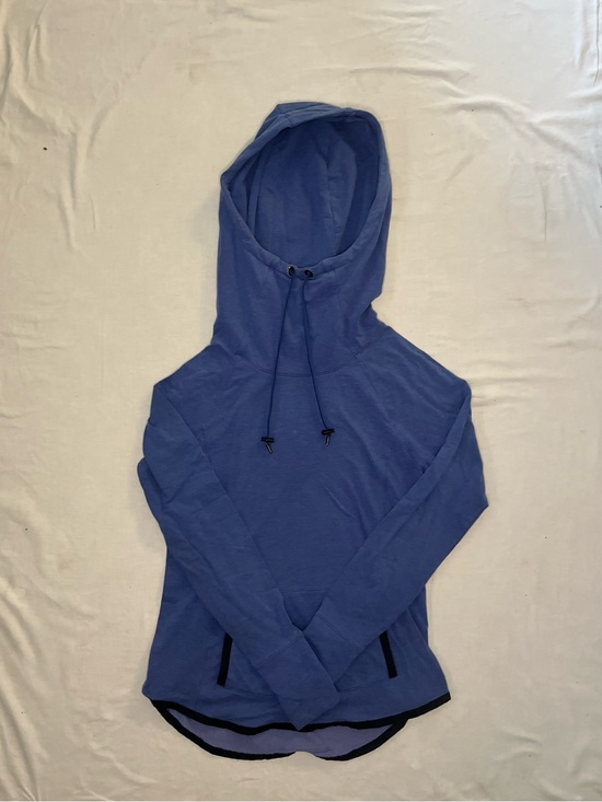 Athleta Tops - Athleta Blue Hooded Pullover Size Small
